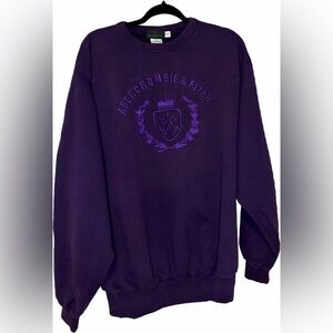 Vintage Abercrombie & Fitch Deep Purple Crewneck Sweater